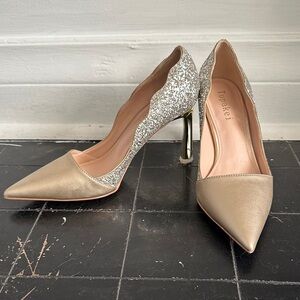 Gold and Silver Women's Heels